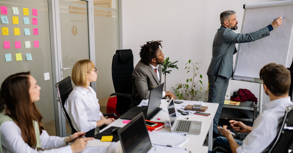 Team developing an emergency response plan